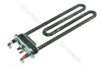 ТЭН (нагреватель) L=203 мм, 2000W, прямой с отверстием стиральной машины Bosch, Gorenje