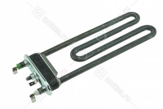 ТЭН (нагреватель) L=190 мм, 1700W, прямой с отверстием стиральной машины Indesit, Ariston