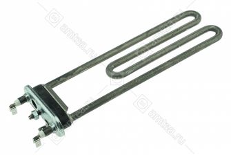 ТЭН (нагреватель) L=200 мм, 1950W, прямой с отверстием стиральной машины Electrolux, Zanussi