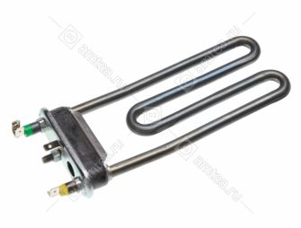 ТЭН (нагреватель) L=170 мм, 1700W, изогнутый с отверстием стиральной машины Indesit, Ariston