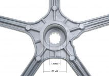 Шкив барабана (D=280 mm) стиральной машины Indesit, Ariston