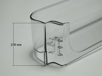 Балкон двери (большой, прозрачный) холодильника Атлант 97х456мм