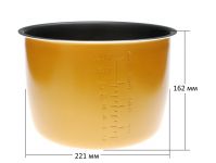 Чаша c тефлоновым покрытием 6 л мультиварки REDBER