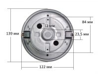 Мотор пылесоса 2000W H=117 мм, D=135/83 мм с отбортовкой Samsung