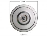 Мотор пылесоса 1800W H=116/44 мм, D=130/83,5 мм с отбортовкой