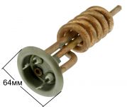 ТЭН (нагреватель) водонагревателя 2000W RF 64 (медь, М6, фланец 64 мм) клеммы под винт