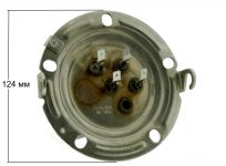 ТЭН (нагреватель) водонагревателя 2500W ABS (1000W+1500W) (нержавейка, М5, фланец 125 мм)