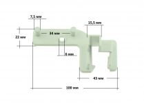 Кронштейн полки (правый) холодильника Атлант