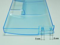 Панель передняя верхняя (синяя, с рисунком) морозильной камеры холодильника Beko