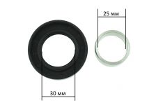 Сальник(NQK) 30х50,55 х10/12 + втулка бесшовная (25х30 мм) для ремонта крестовины