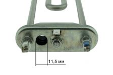 ТЭН (нагреватель) L=203 мм, 2000W, прямой с отверстием стиральной машины Bosch, Gorenje