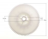 Шестерни (комплект) кухонного комбайна Moulinex Odacio 3
