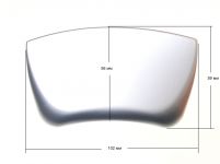 Ручка люка (комплект, серебро) стиральной машины Indesit, Ariston, Kaiser