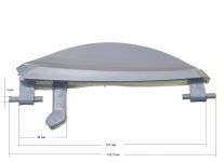 Ручка люка (серая) стиральной машины Hansa