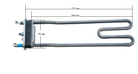 ТЭН (нагреватель) L=290 мм, 1750W, немного изогнут, без отверстия стиральной машины Indesit, Ariston ORIGINAL